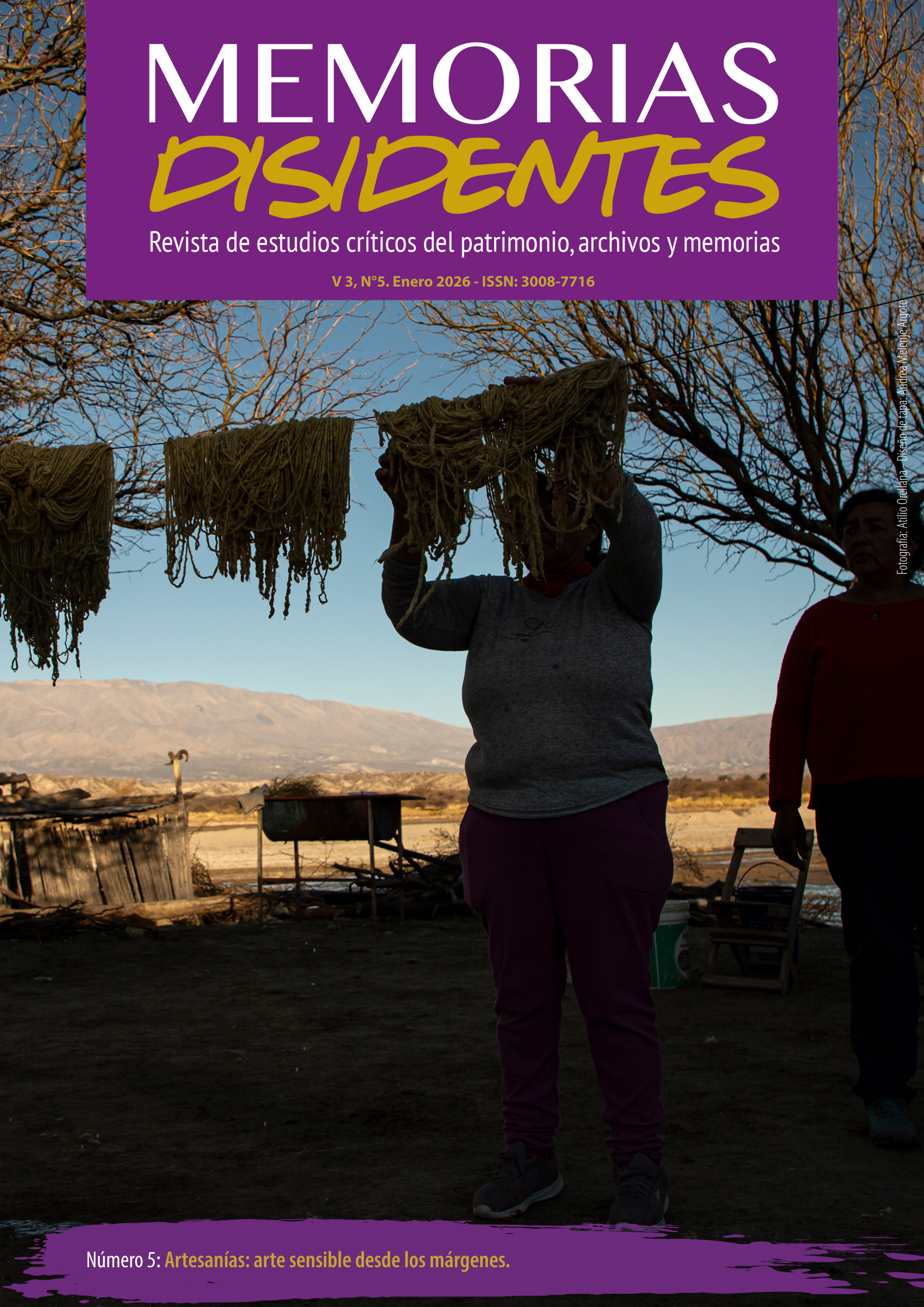 					Ver Vol. 3 Núm. 5 (2026): Artesanías. Arte sensible desde los márgenes
				